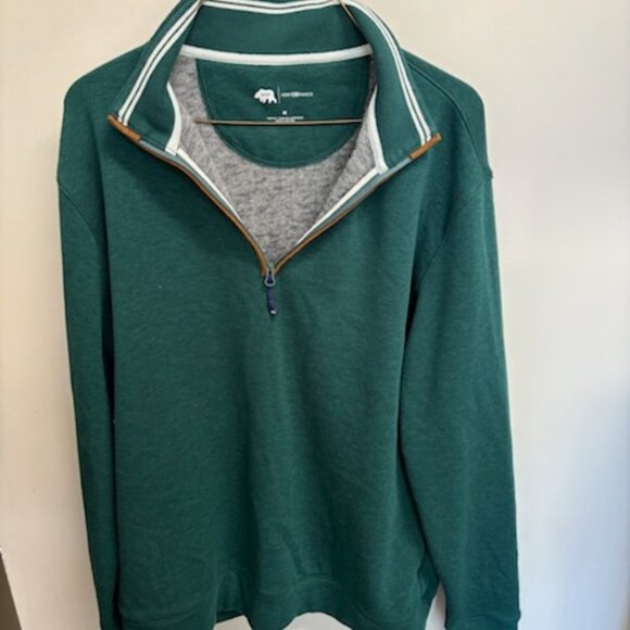 Onward Reserve Performance Men's Green 1/4-Zip Sweater M - Picture 2 of 8